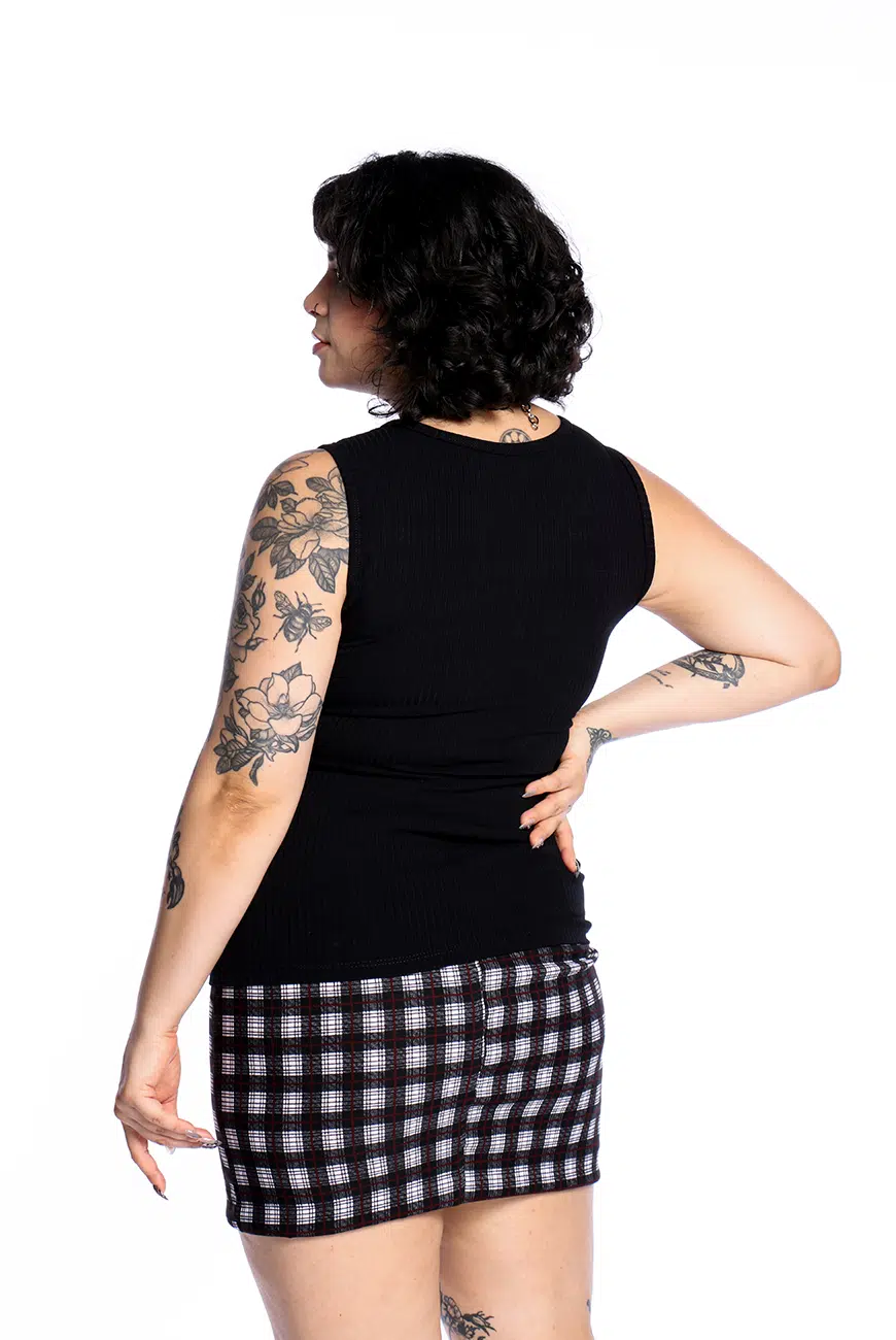 Blusa Canelada Alfinetes Nana - Imagem 9