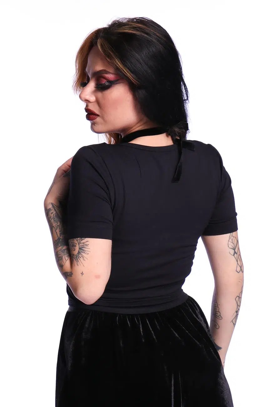 Blusa Corpete Preta Akasha - Imagem 8