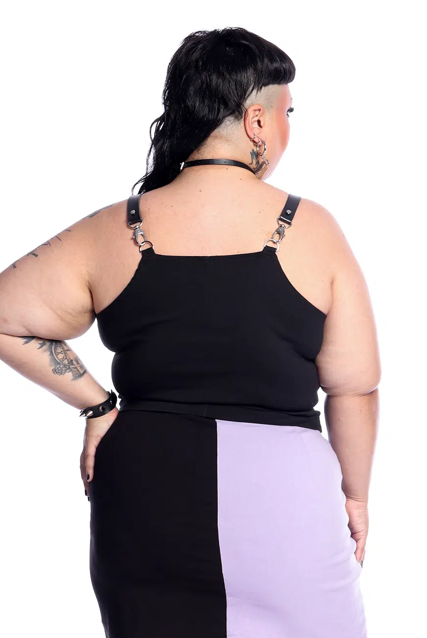 Blusa Fivelas Pentagrama Preta Lithium - Imagem 7