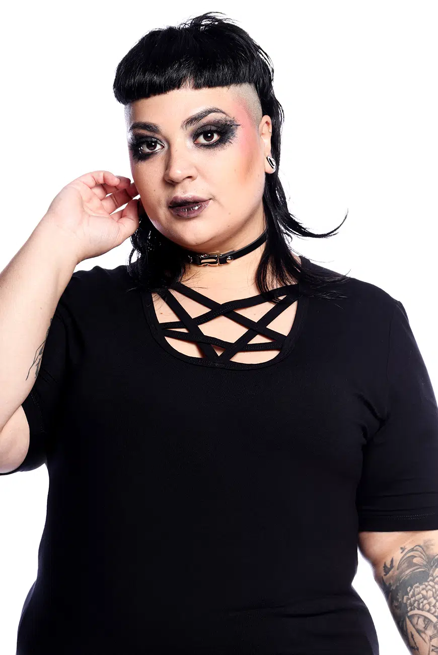 Blusa Manga Curta Pentagrama - Imagem 9