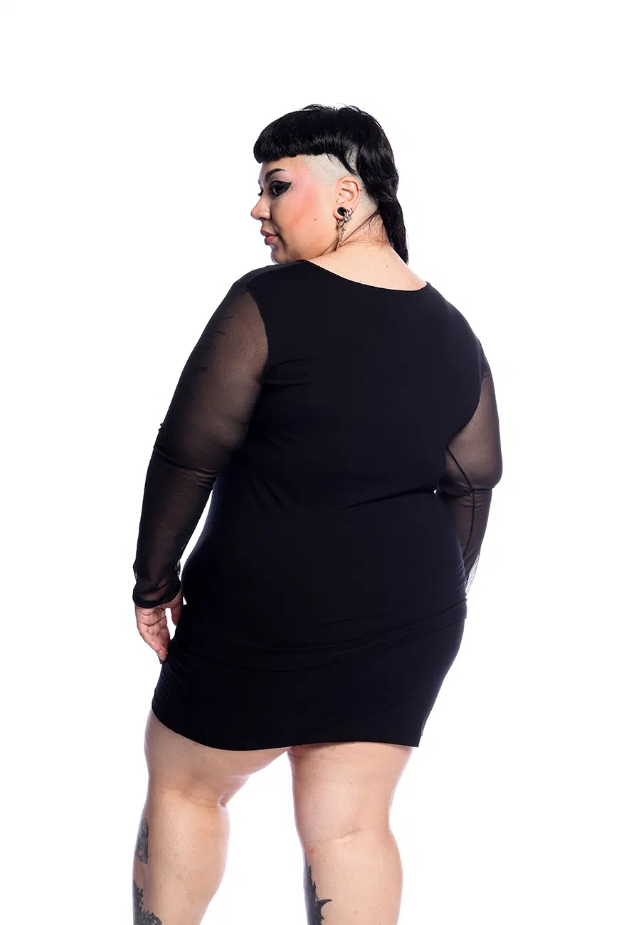 Blusa Manga Longa Siren Tule - Imagem 8