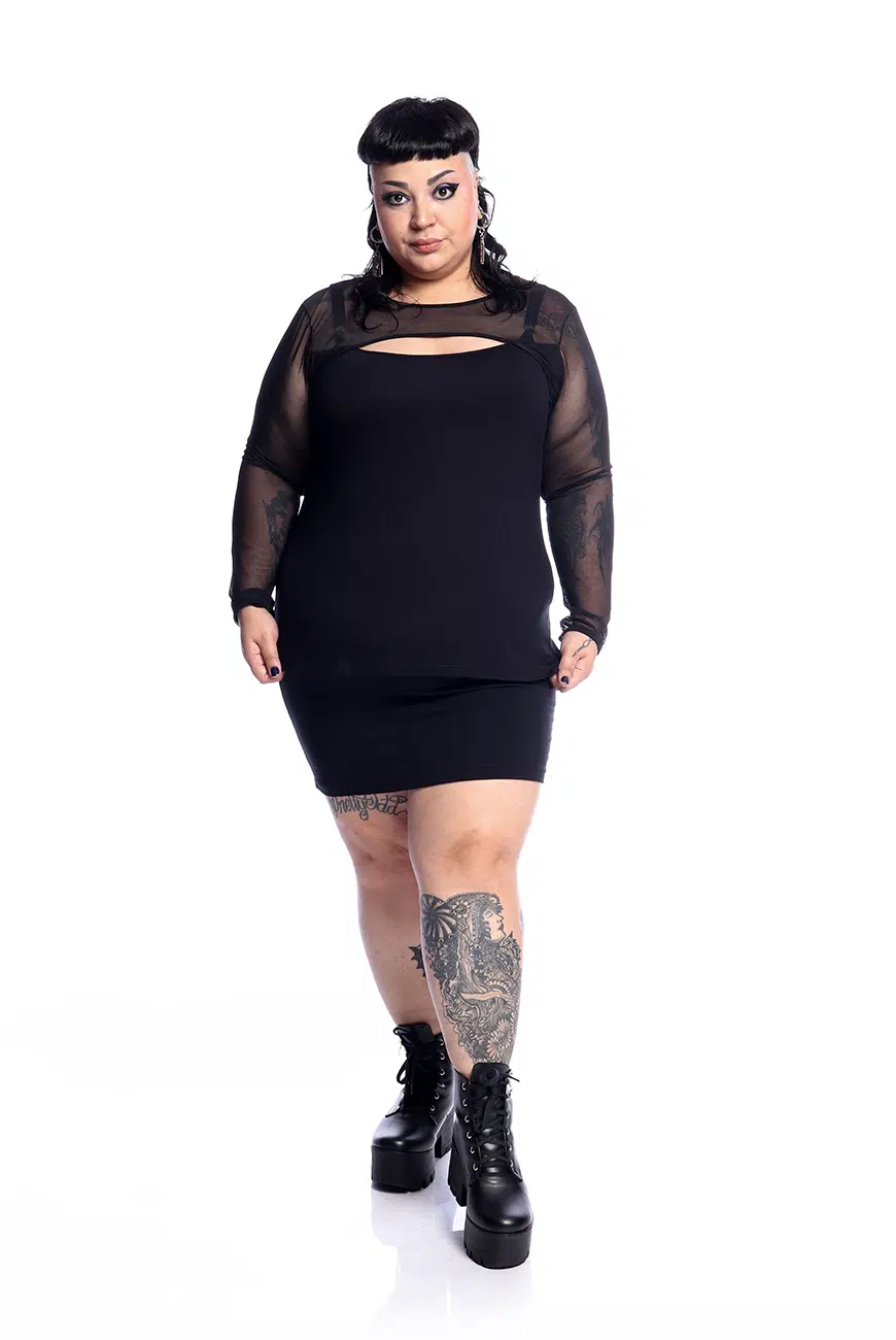 Blusa Manga Longa Siren Tule - Imagem 2