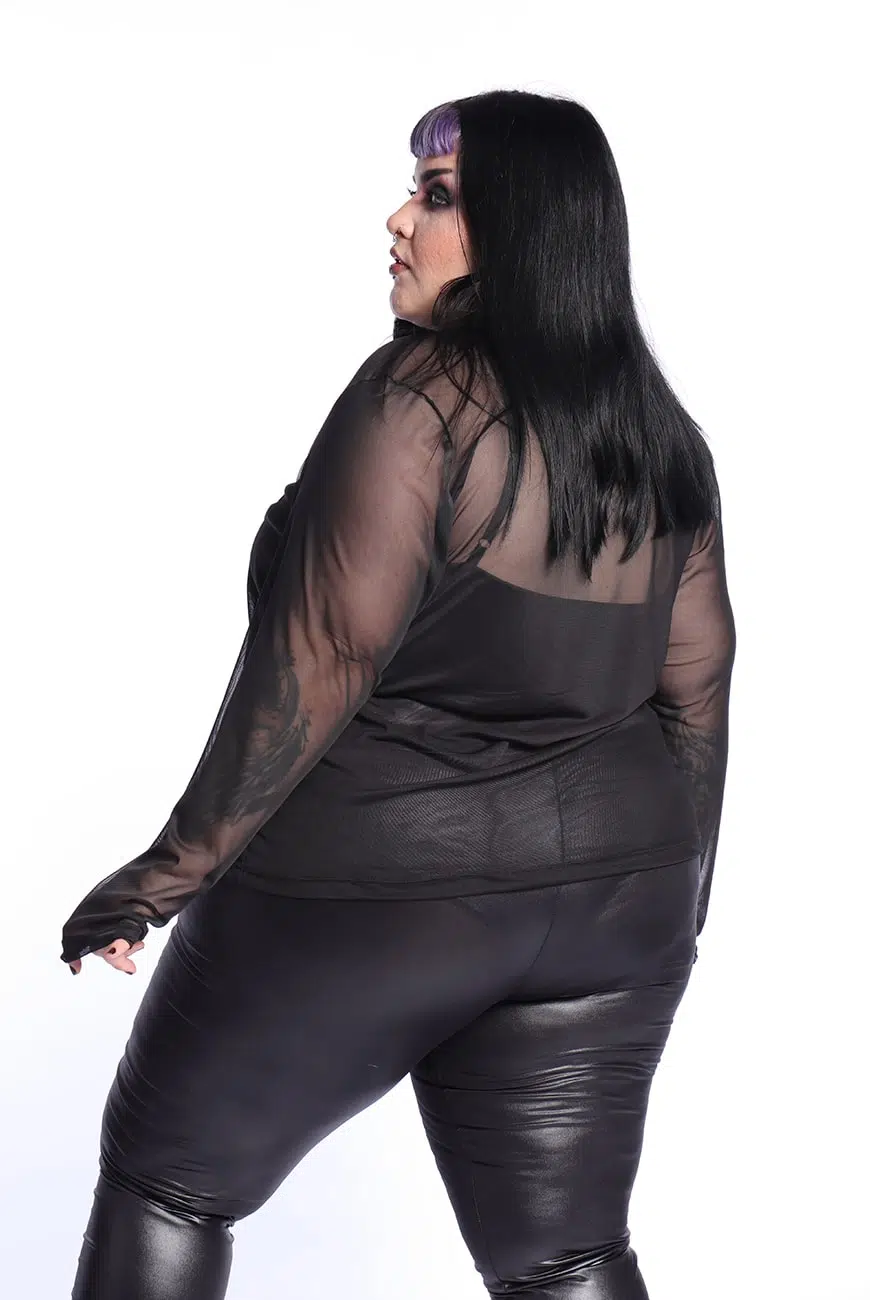 Blusa Manga Longa Tule Shadow - Imagem 8