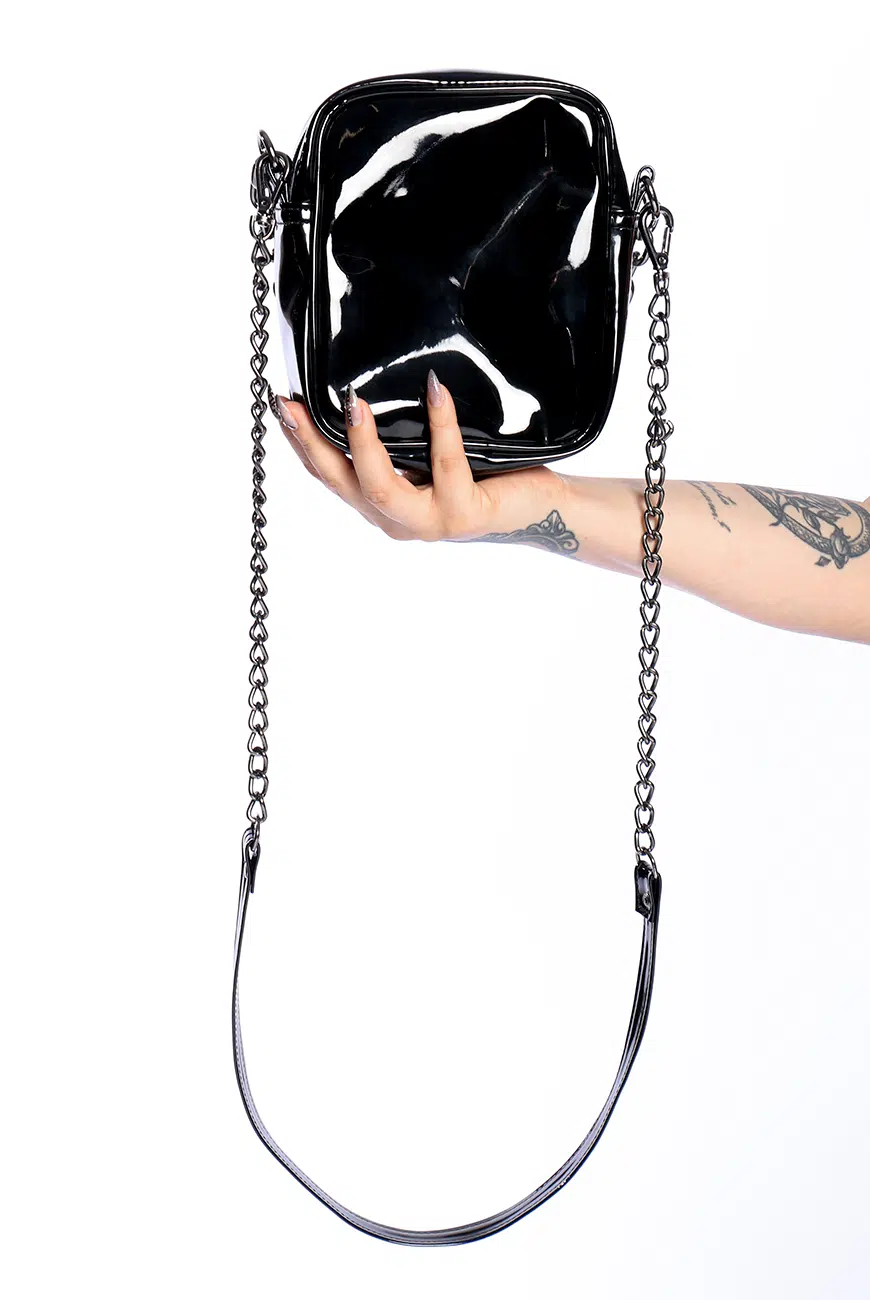 Bolsa Transversal Correntes New Moon Verniz - Imagem 2