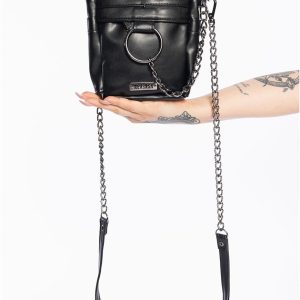Bolsa Transversal Moon in Chains Preta