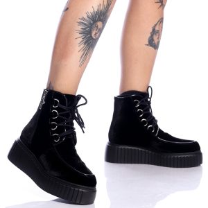 Bota Creeper Veludo Weirdo