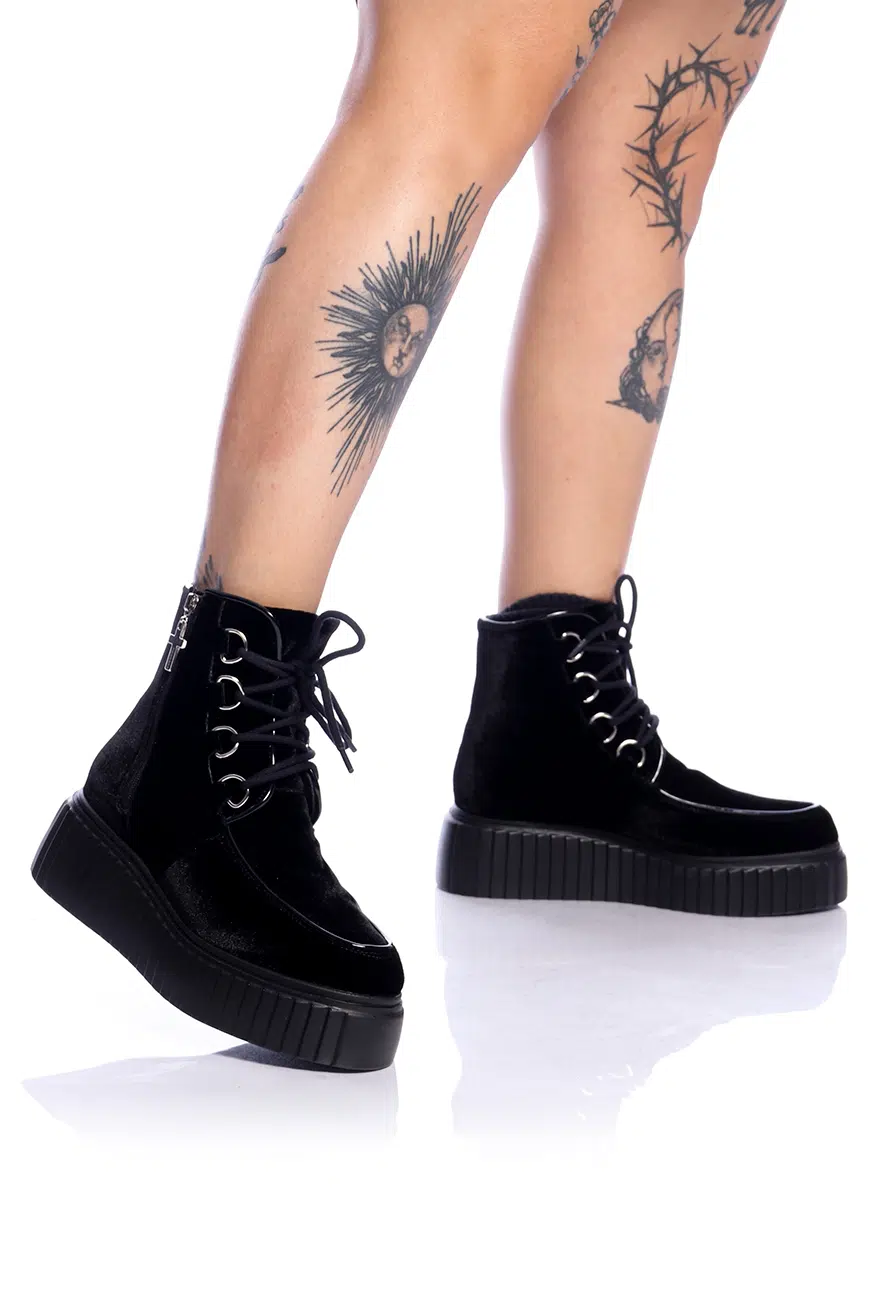 bota-creeper-veludo-weirdo-00.jpg Bota Creeper Veludo Weirdo - Imagem 1