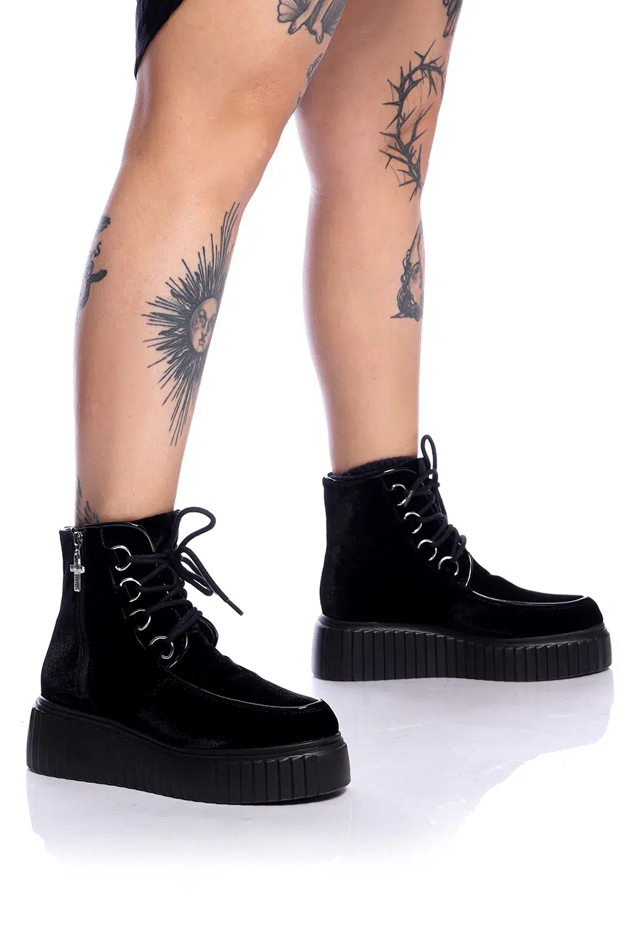 Bota Creeper Veludo Weirdo - Imagem 3