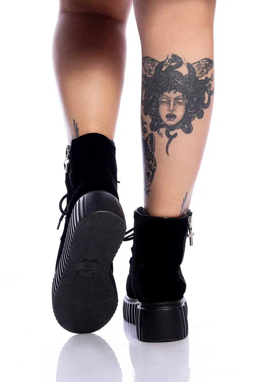 Bota Creeper Veludo Weirdo - Imagem 6