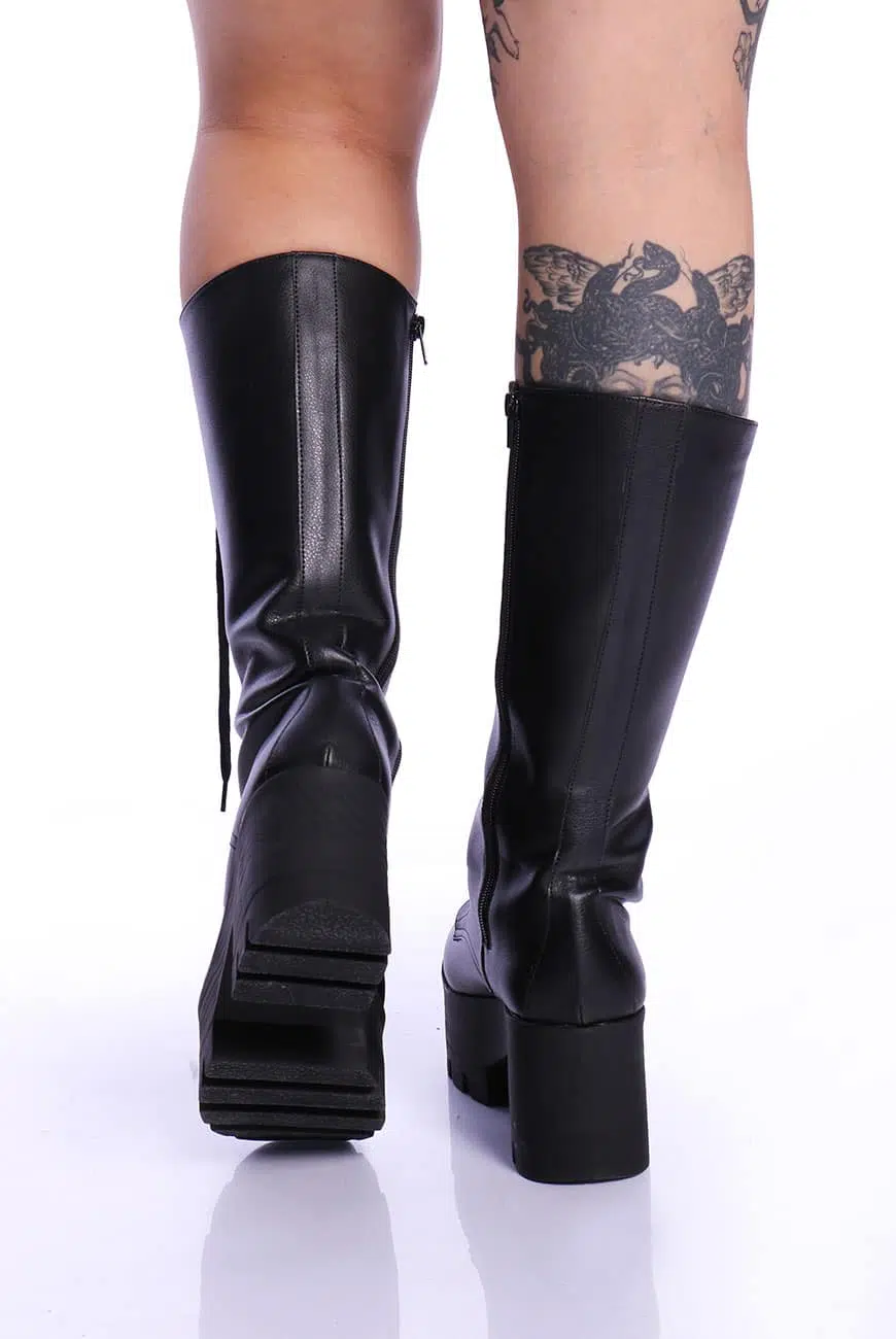 Bota Plataforma Cano Alto Disco Hell - Imagem 4