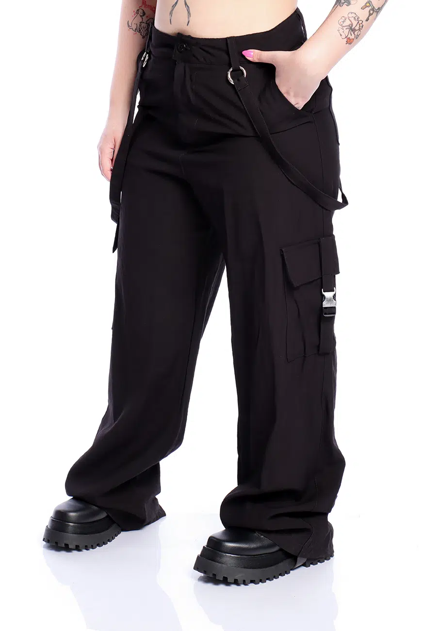 Calça Baggy Preta Obsidian - Imagem 3