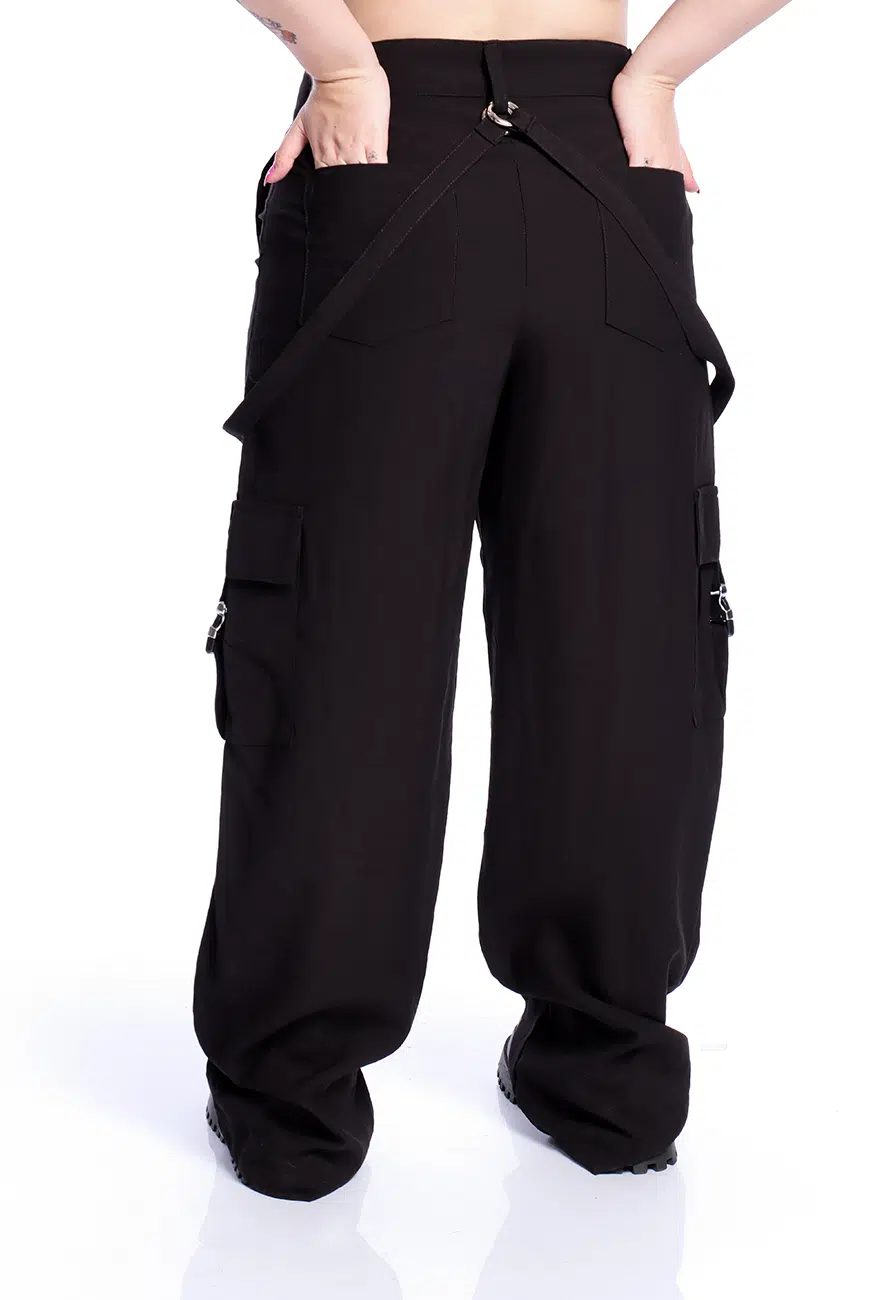 Calça Baggy Preta Obsidian - Imagem 4