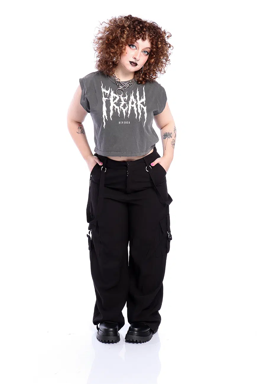 Calça Baggy Preta Obsidian - Imagem 5