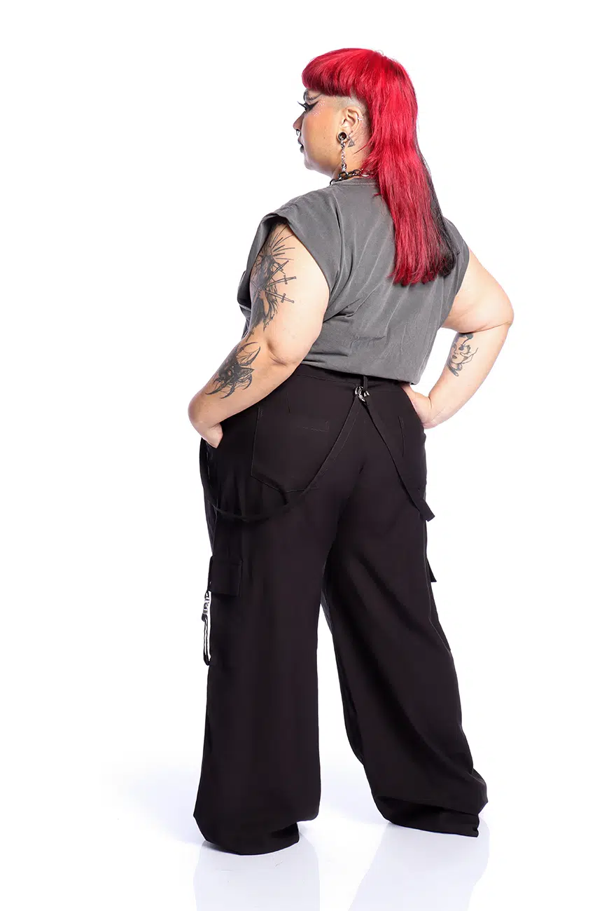 Calça Baggy Preta Obsidian - Imagem 8