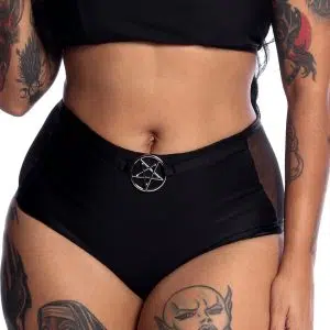 Calcinha Biquíni Cintura Alta Pentagrama Cult