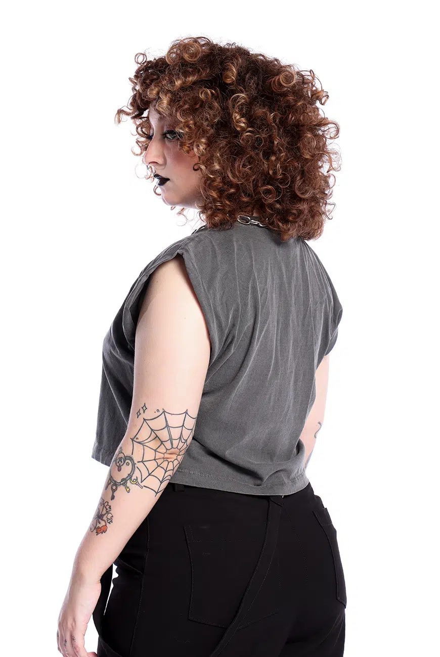 Camiseta Cropped Estonada Freak - Imagem 8