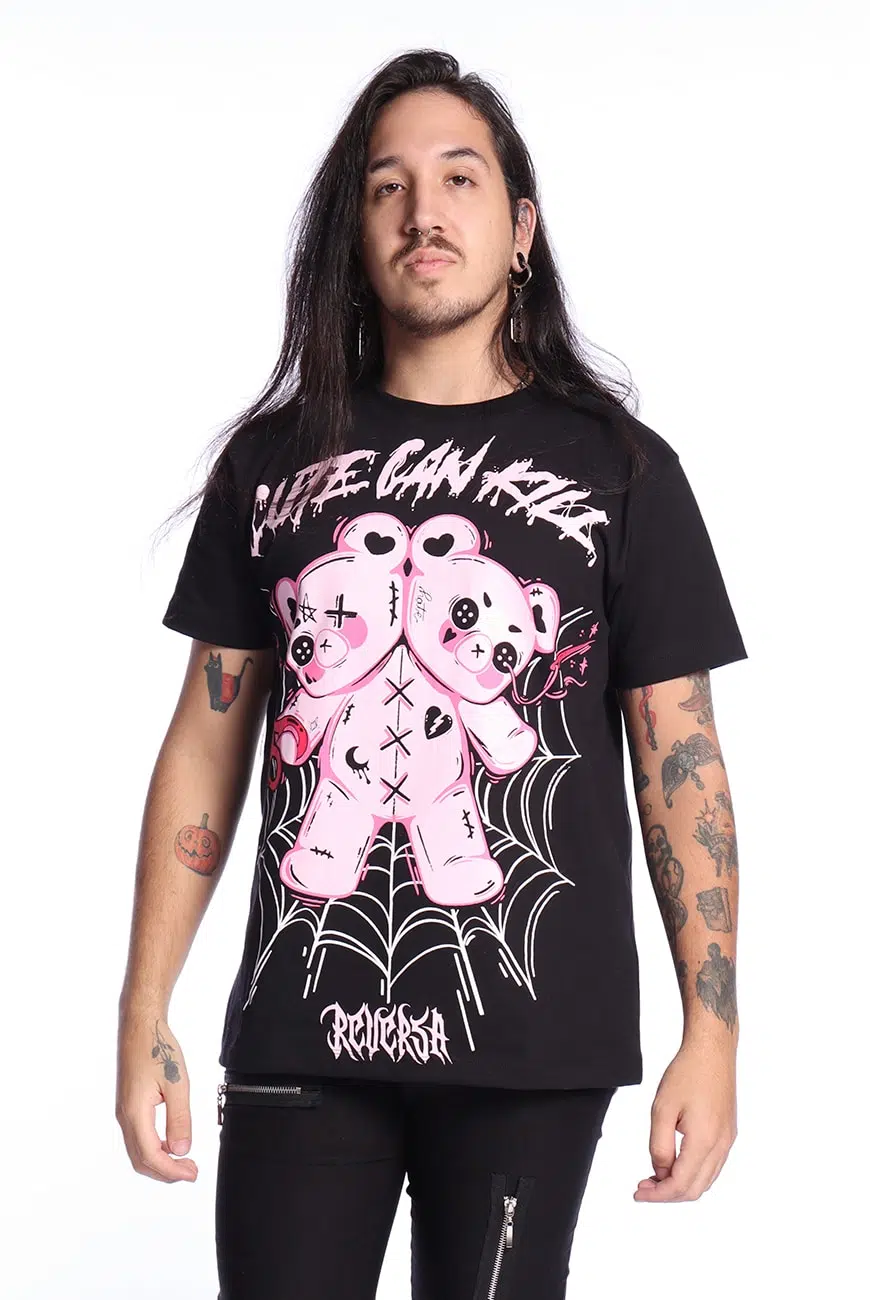 Camiseta Unissex Oversized Cute Can Kill - Imagem 2