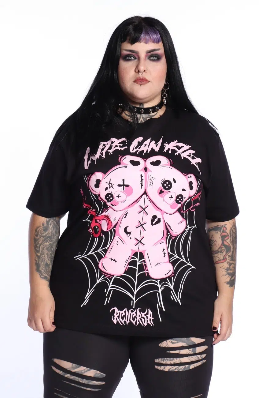 Camiseta Unissex Oversized Cute Can Kill - Imagem 3