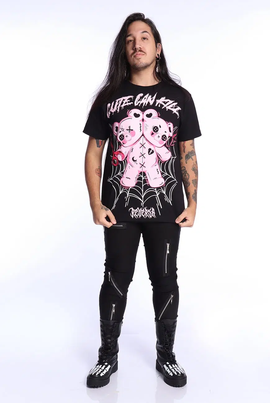 Camiseta Unissex Oversized Cute Can Kill - Imagem 5