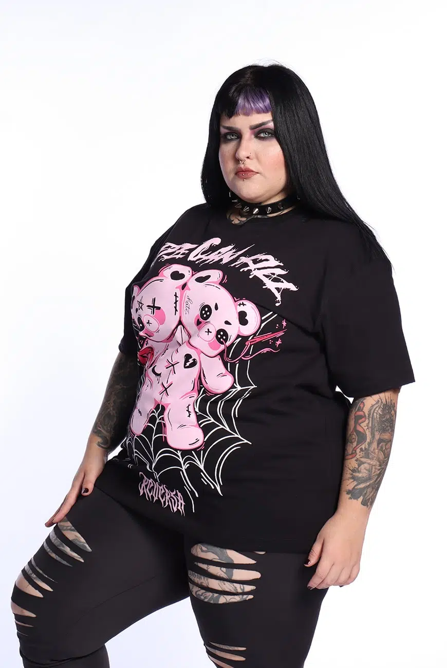 Camiseta Unissex Oversized Cute Can Kill - Imagem 9