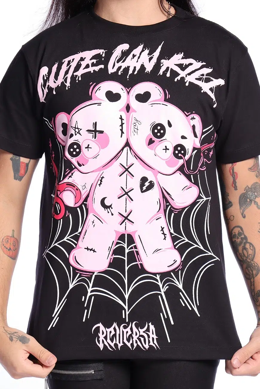 Camiseta Unissex Oversized Cute Can Kill - Imagem 13