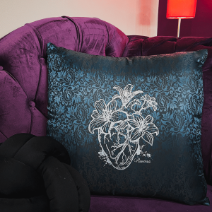 Capa De Almofada Arabesco Verde Coração