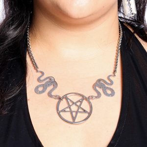 Colar 2 em 1 Pentagrama Lilith