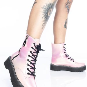 Coturno Holográfico Rosa Love Hurts