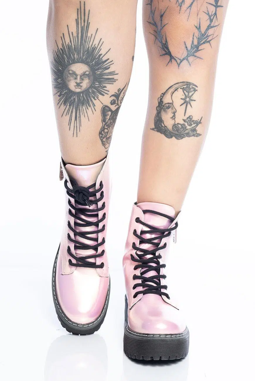 Coturno Holográfico Rosa Love Hurts - Imagem 4