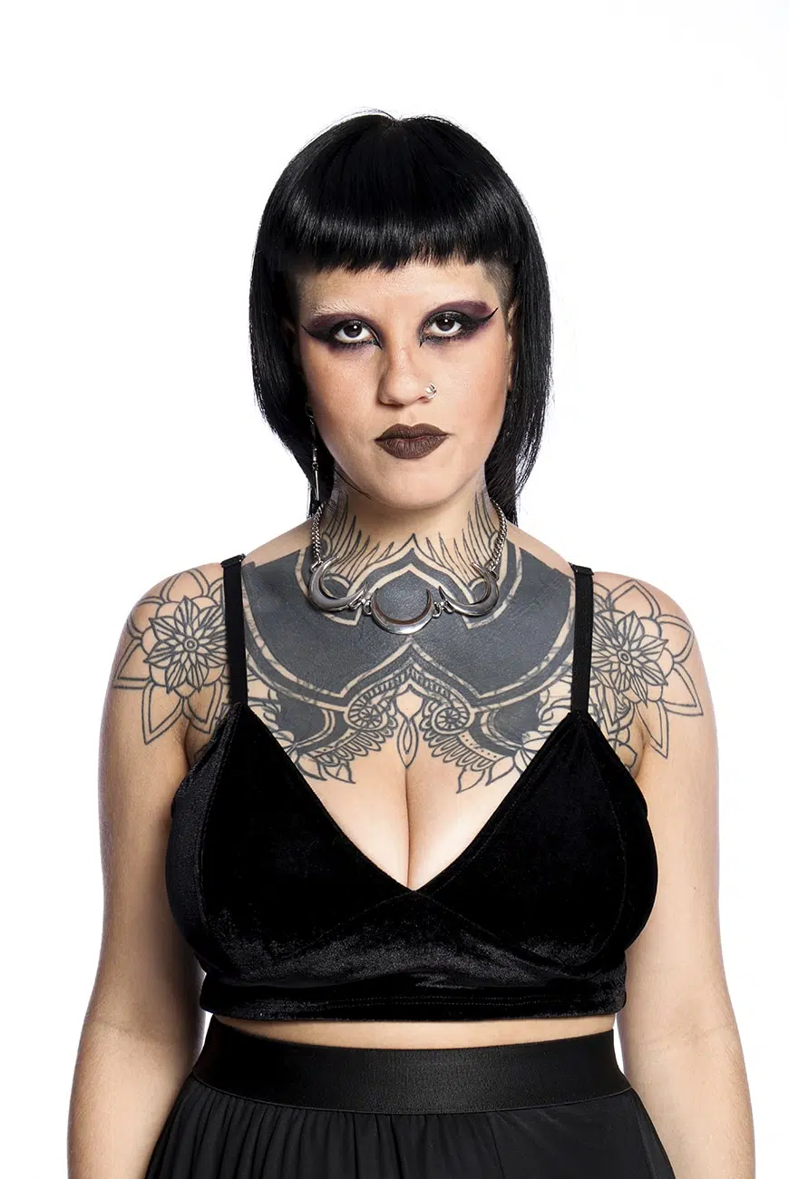 Cropped Veludo Black Mamba - Imagem 1