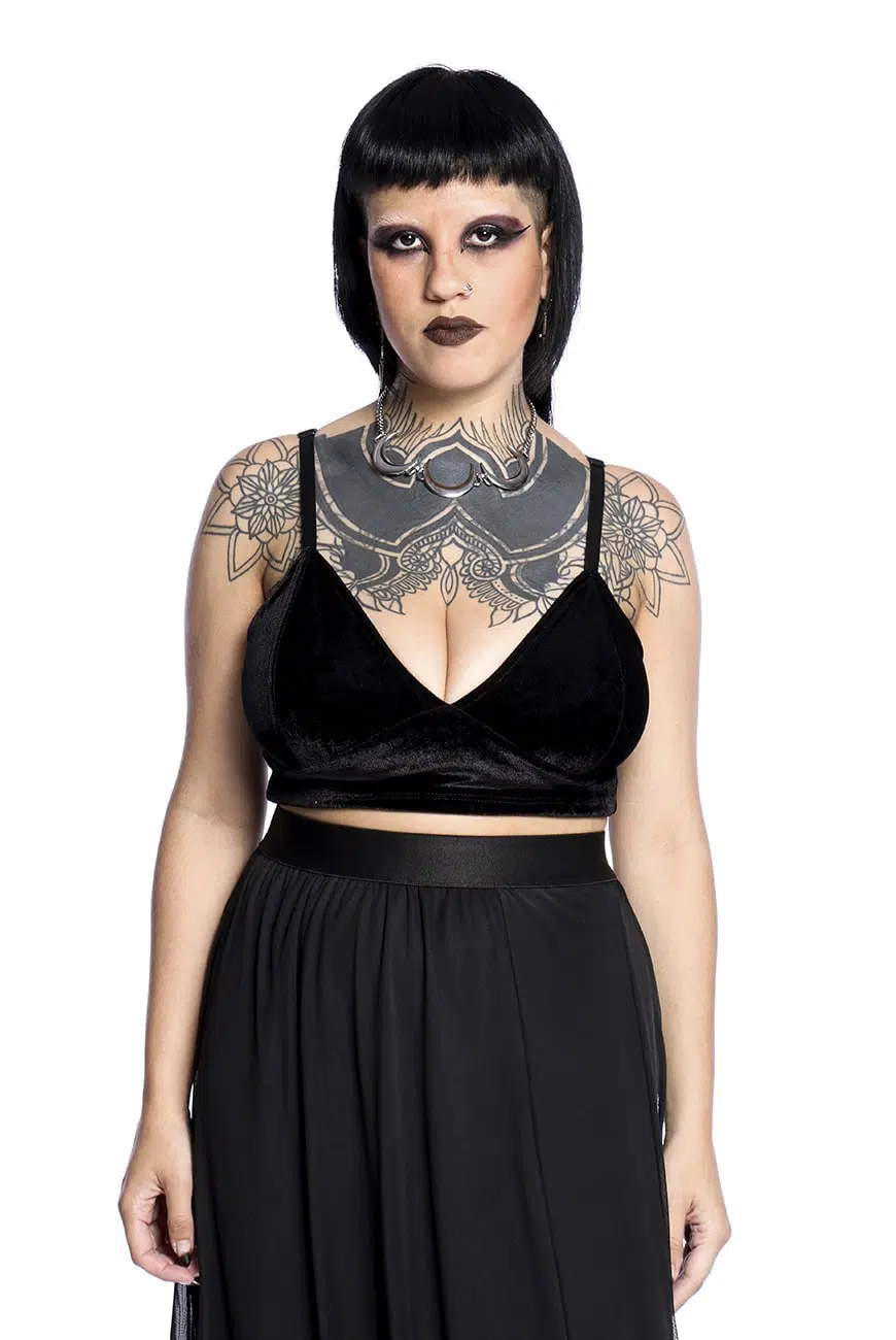 Cropped Veludo Black Mamba - Imagem 4
