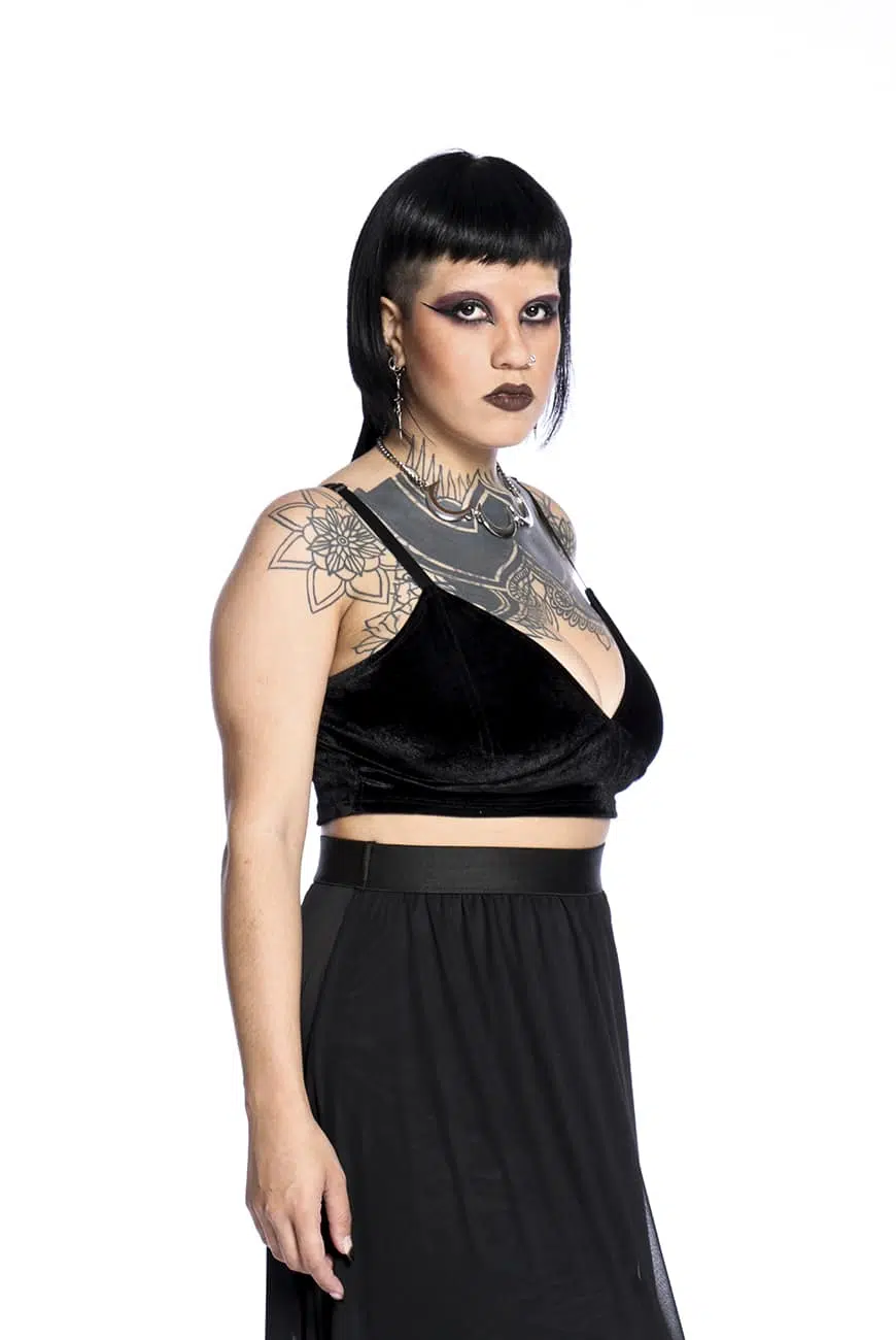 Cropped Veludo Black Mamba - Imagem 6