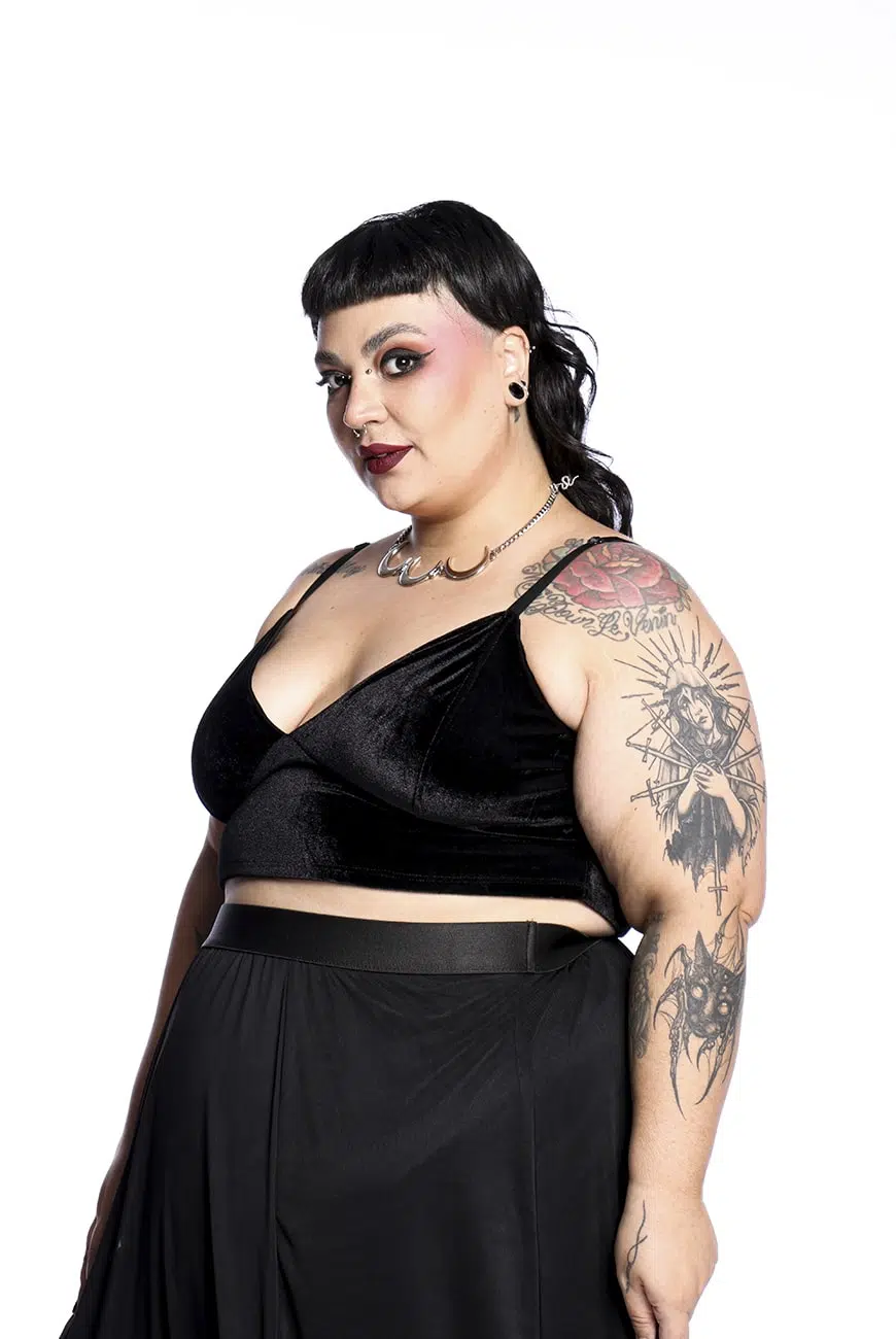 Cropped Veludo Black Mamba - Imagem 7