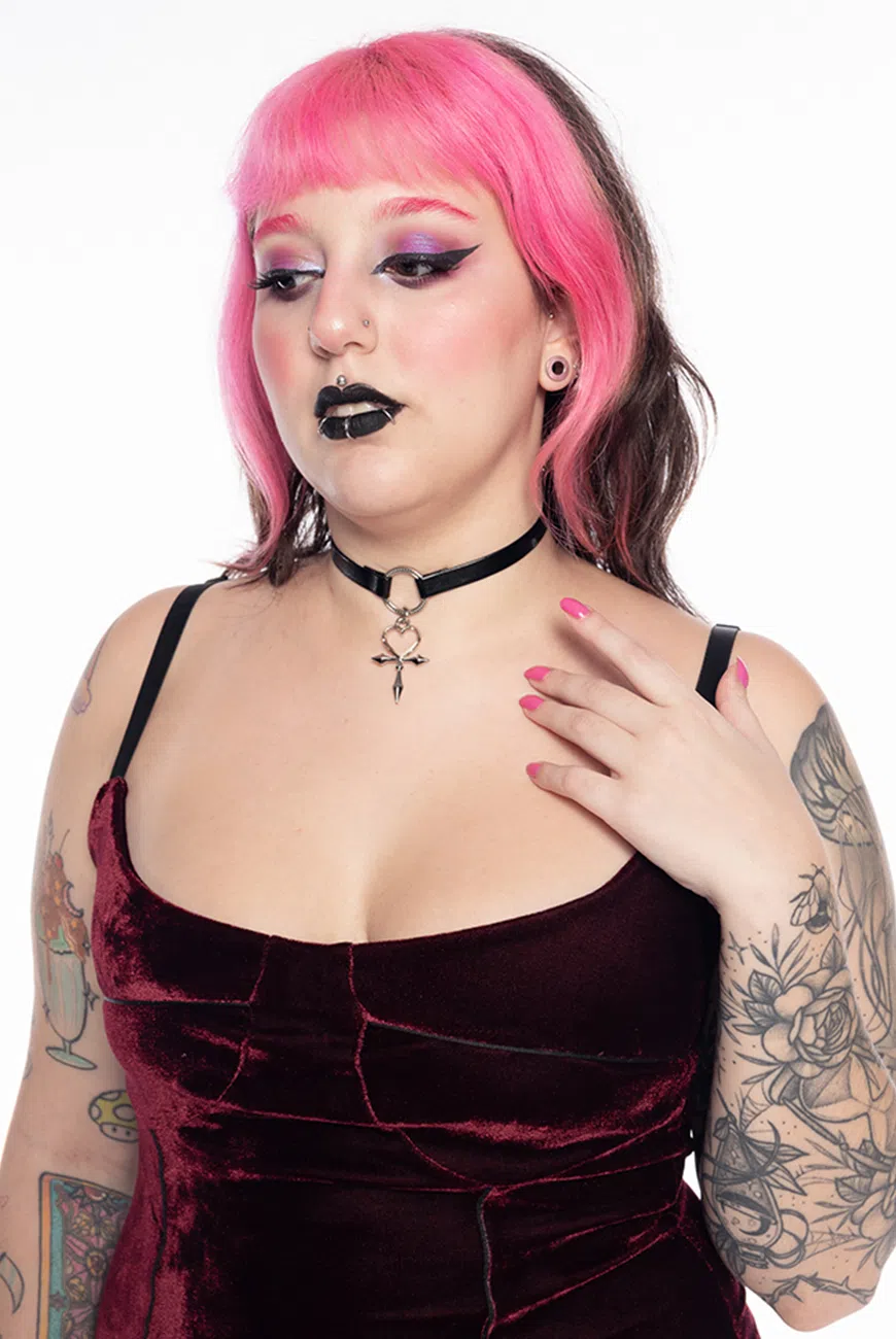 Gargantilha Choker Vampire Heart - Imagem 3