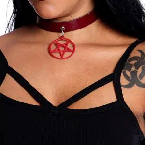 Gargantilha Choker Verniz Blood Ritual
