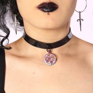 Gargantilha Choker Pentagrama Aurora