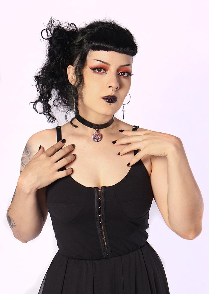 Gargantilha Choker Pentagrama Aurora - Imagem 3