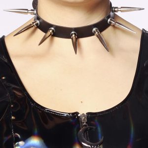 Gargantilha Choker Spikes Punx