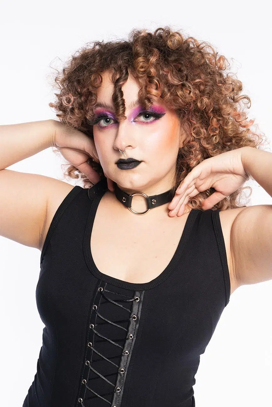 Gargantilha Choker Vegana Argola Banshee - Imagem 2