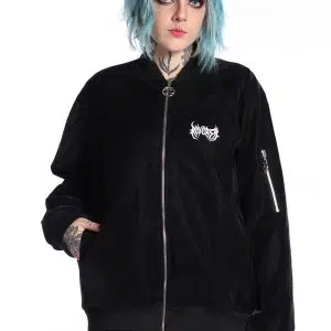 Jaqueta Bomber Preta Darkness
