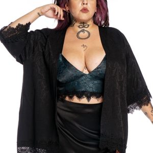 Kimono Preto Arabesque