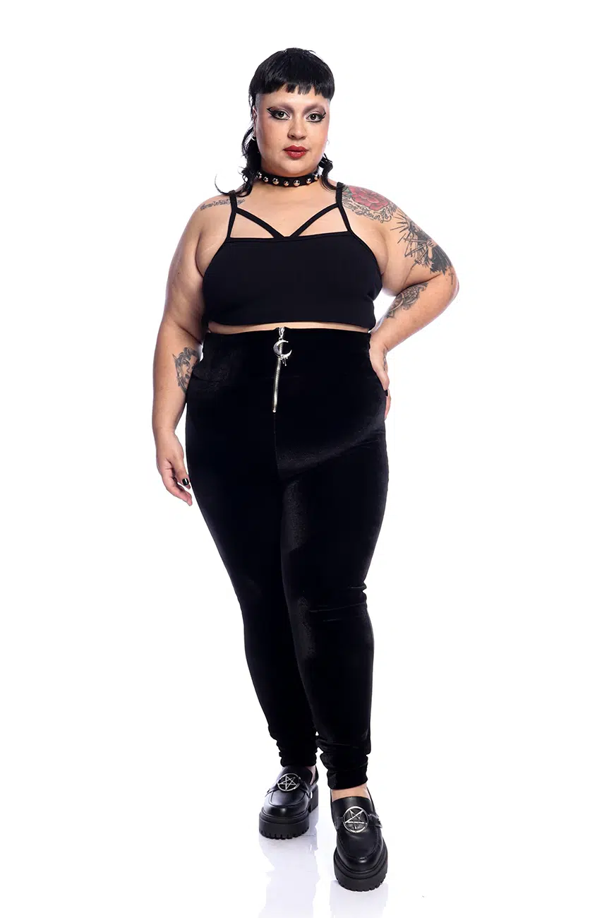 Legging Cintura Alta Velour - Imagem 4