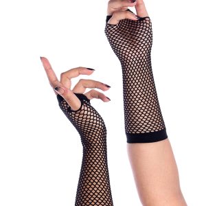 Luvas Sem Dedos Arrastão Preta