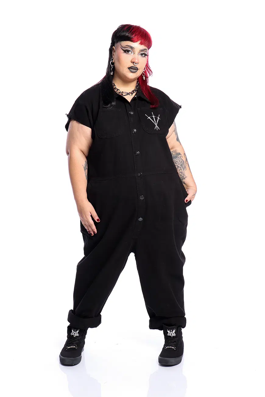 Macacão Sarja Preto Duality - Imagem 3