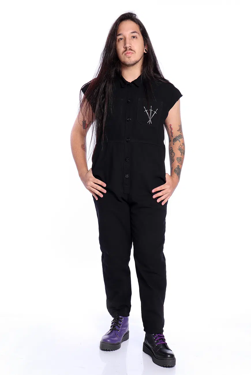 Macacão Sarja Preto Duality - Imagem 4