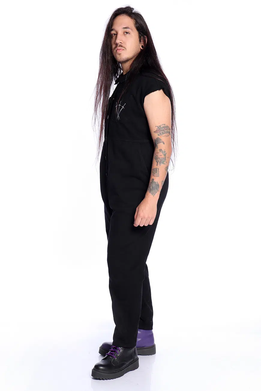 Macacão Sarja Preto Duality - Imagem 7
