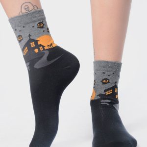Meia Soquete Fantasmas Cinza
