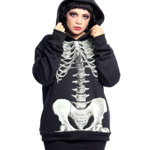 Moletom Capuz Esqueleto Brilha no Escuro