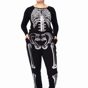 Pijama Longo Esqueleto