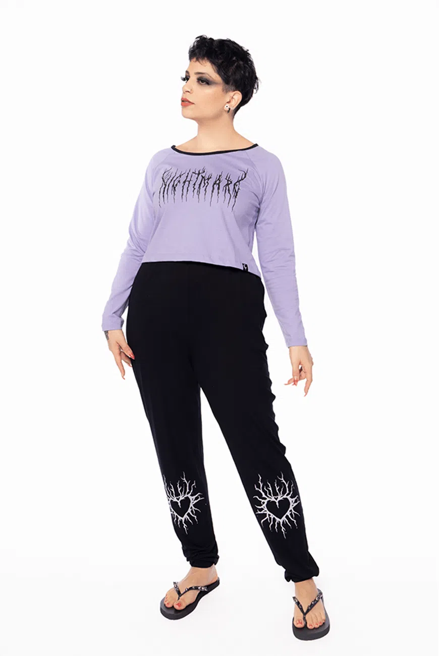 Pijama Longo Lavanda Nightmare - Imagem 2